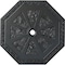 Ekena Millwork Spring Octagonal Ceiling Medallion (Fits Canopies up to 3"), 29 1/8"OD x 2 1/4"ID x 1 1/8"P, Pewter CM30SPPES - alternate 1